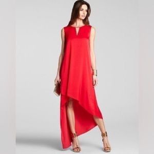BCBG Red high low asymmetrical dress size XS